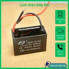 Tụ điện vuông CBB61 hãng Senju 450VAC từ 1uF đến 20uF