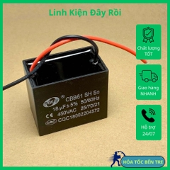 Tụ điện vuông CBB61 hãng Senju 450VAC từ 1uF đến 20uF