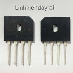 5 cái GBU6J GBU606 GBU 606 CẦU DIODE 600V 6A CẦU CHỈNH LƯU 600V 6A