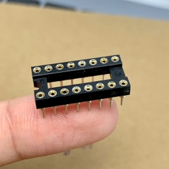 Đế cắm IC 16 chân DIP-16 16P 16PIN chân đồng hàng tốt
