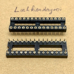 Đế cắm IC 28 chân DIP-28 28P 28PIN 36x10mm chân đồng hàng tốt