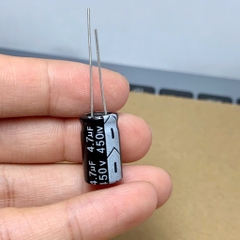 10 cái tụ hóa điện 4.7uF 450V 4.7uF450V ±20% kích thước 10x17mm