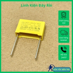 10 cái TỤ KẸO VÀNG TỤ CAO ÁP 275V104K 0.1uF 104KV 100nF 104 275VAC X2 10x15mm