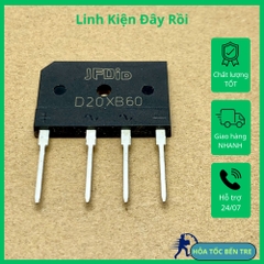 2 cái D20XB60 DIODE cầu 600V 20A