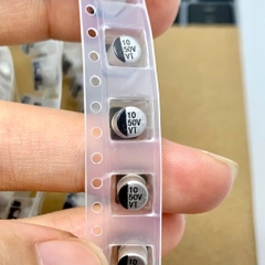10 cái tụ nhôm 10uF 50V 10uF50V 5x5.4mm SMD