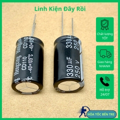 4 cái tụ điện hóa 330uF 250V 330UF250V ±20% 18x30mm chính hãng Hengxing