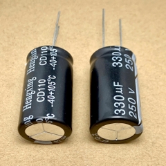 4 cái tụ điện hóa 330uF 250V 330UF250V ±20% 18x30mm chính hãng Hengxing