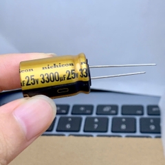 2 cái tụ điện hóa FW 3300uF 25V 3300uF25V3300uF 16x25mm chính hãng NICHICON