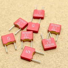 5 cái tụ WIMA Đức 63V 0.1uF 104 100nF MKS2 chính xác 5%