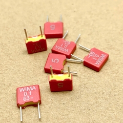 5 cái tụ WIMA Đức 63V 0.1uF 104 100nF MKS2 chính xác 5%