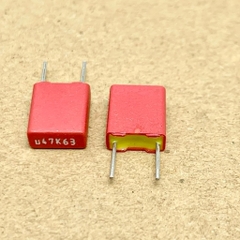 2 cái tụ WIMA Đức 63V 0.47uF 474 470nF MKS2 chính xác 5%