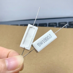 5 cái điện trở sứ 5W 100ohm 100R 101 kiểu ngang