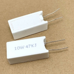 2 cái điện trở sứ 10W 47Kohm 47KR 47K 473 chân dọc