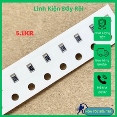 20 cái điện trở dán SMD 0603 5.1KR 5.1Kohm 512 5101