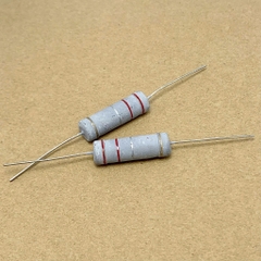 5 cái điện trở vòng màu 5W 0.22R 0.22ohm R22 kích thước 28x7mm