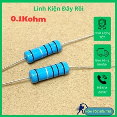 5 cái điện trở màu 3W 0.1R 0.1ohm 0R1 1%