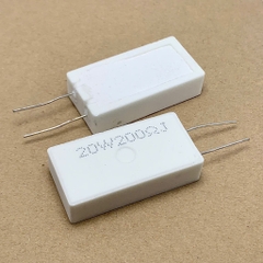 2 cái điện trở sứ 20W 200ohm 200R 201 20W200R kiểu dọc