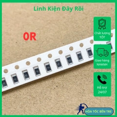 20 cái điện trở dán SMD 1206 0R 0R0 0ohm
