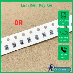 10 cái điện trở dán SMD 0805 0R 0R0 0ohm