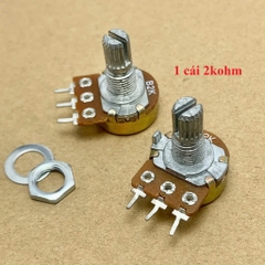 Chiết áp đơn WL  WH148 1K/2K/5K/10K/20K/50K/100K/250K/500K/1M kích thước 15x25mm chất lượng tốt