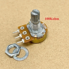 Chiết áp đơn WL  WH148 1K/2K/5K/10K/20K/50K/100K/250K/500K/1M kích thước 15x25mm chất lượng tốt