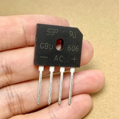 5 cái GBU6J GBU606 GBU 606 CẦU DIODE 600V 6A CẦU CHỈNH LƯU 600V 6A