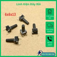 10 cái nút ấn Micro 4 chân kích thước 6x6x13mm