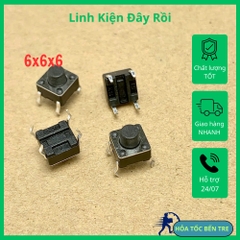 10 cái nút ấn Micro 4 chân kích thước 6x6x6mm