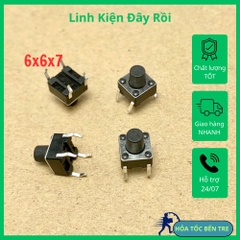 10 cái nút ấn Micro 4 chân kích thước 6x6x7mm