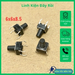 10 cái nút ấn Micro 4 chân kích thước 6x6x8.5mm