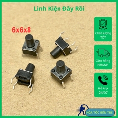 10 cái nút ấn Micro 4 chân kích thước 6x6x8mm