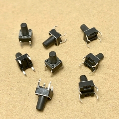 10 cái nút ấn Micro 4 chân kích thước 6x6x9mm