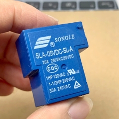 RELAY SLA-05VDC-SL-A RELAY 4 chân tải 30A 250V nguồn cấp cuộn dây 5VDC.