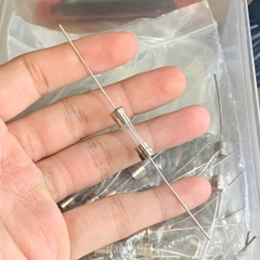 10 cái cầu chì ống thủy tinh 250V 4A chân cắm 5x20mm