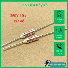 10 cái cầu chì nhiệt RY TF192°C RY192  250V 10A 192 độ