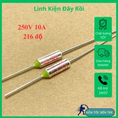 10 cái cầu chì nhiệt RY TF216°C RY216  250V 10A 216 độ
