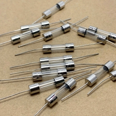 10 cái cầu chì ống thủy tinh 250V 1A chân cắm 5x20mm