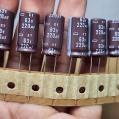 4 cái tụ điện hóa 220uF 63V 220uF63V 10x20mm KY hãng NICHICON