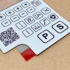 Miếng dán bàn phím màn hình máy may 1 kim QIXING bo đỏ