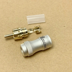 Jack hoa sen đực AV/RCA rắc ghim âm thanh hãng GOLD SNAKE