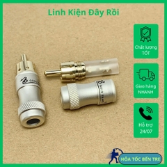 Jack hoa sen đực AV/RCA rắc ghim âm thanh hãng GOLD SNAKE