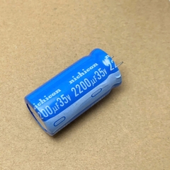 2 cái tụ điện hóa 2200uF 35v 2200uF35V BT KY NICHICON 18x35mm 16x25mm