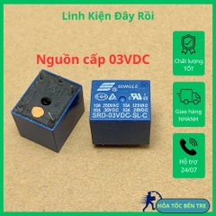 2 cái RELAY ROLE SRD 48VDC 24VDC 12VDC 09VDC 05VDC 03VDC SL C 5 chân tải 10A 250V