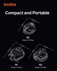 Godox S3 Ngàm chuyển Bowen Godox S3 cho V860 V1 V100 AD200 AD300