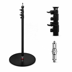 Chân Đèn Monopod E.PRO M210S PRO 2.1m - Đế Tròn Phẳng, Tải Trọng 8kg, Chuyên Nghiệp Cho Studio & Quay Phim