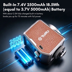 Đèn LED RGB Mini TOLIFO PL-15RGB 15W Tích Hợp Pin Sạc Chính Hãng