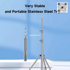 Chân đèn E.PRO E-200S  Thép  Không Gỉ  - Chịu lực Cao