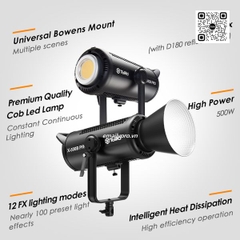 Đèn LED Tolifo X-500B Pro 500W DMX 2700K-6500K