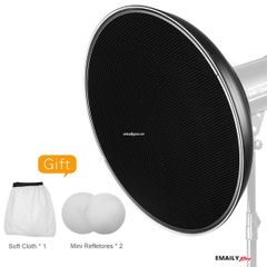 Beauty Dish Mola EM 60cm – Bạc & Trắng