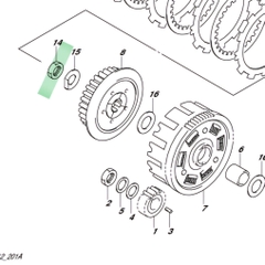 Tán nồi Raider fi, Satria fi, Raider xăng cơ K6/K9 - 09140-16001-000
